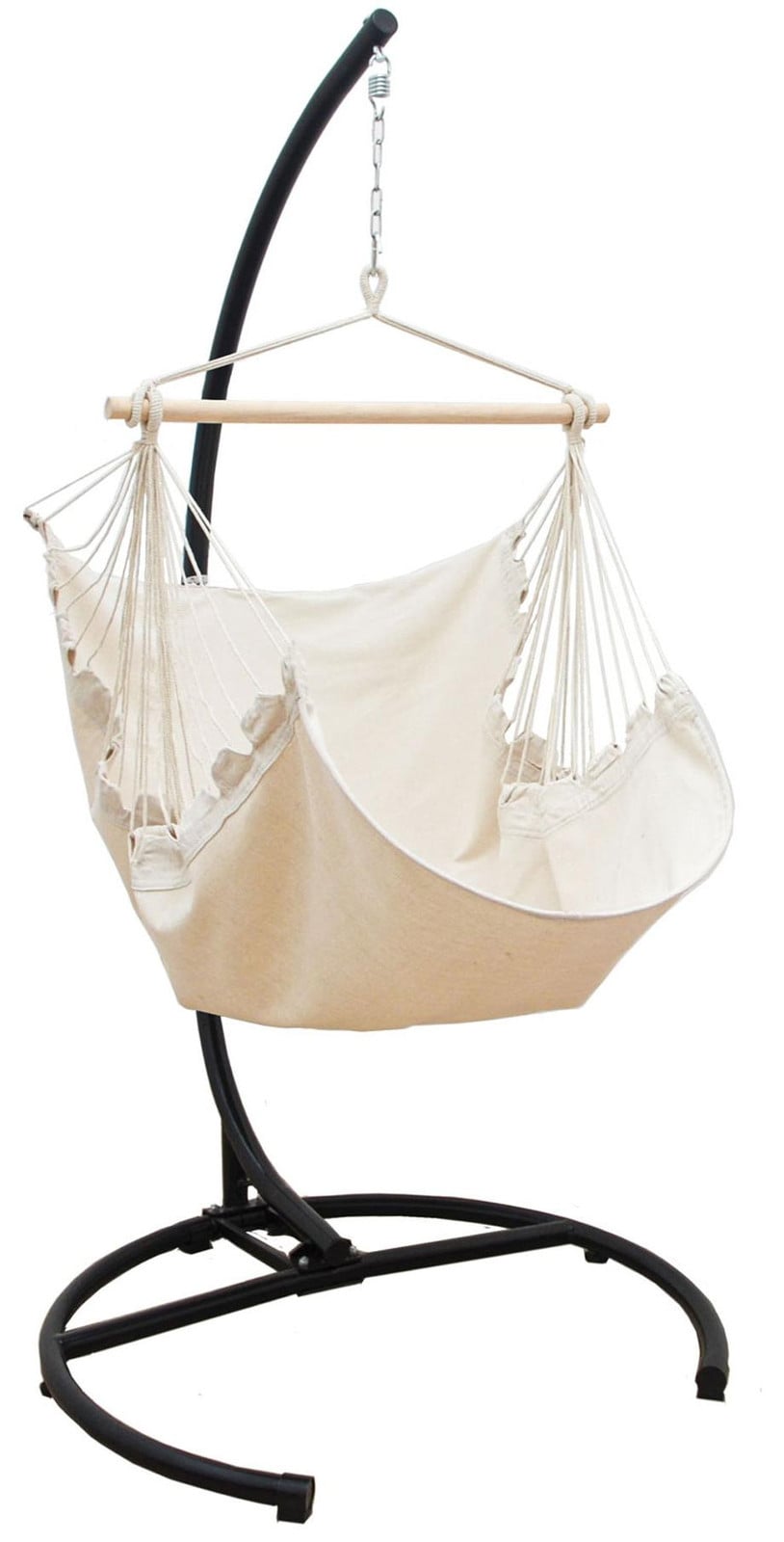 Amanka Hangstoel HMG-39 beige met zwart frame voor hangstoel HSG-155