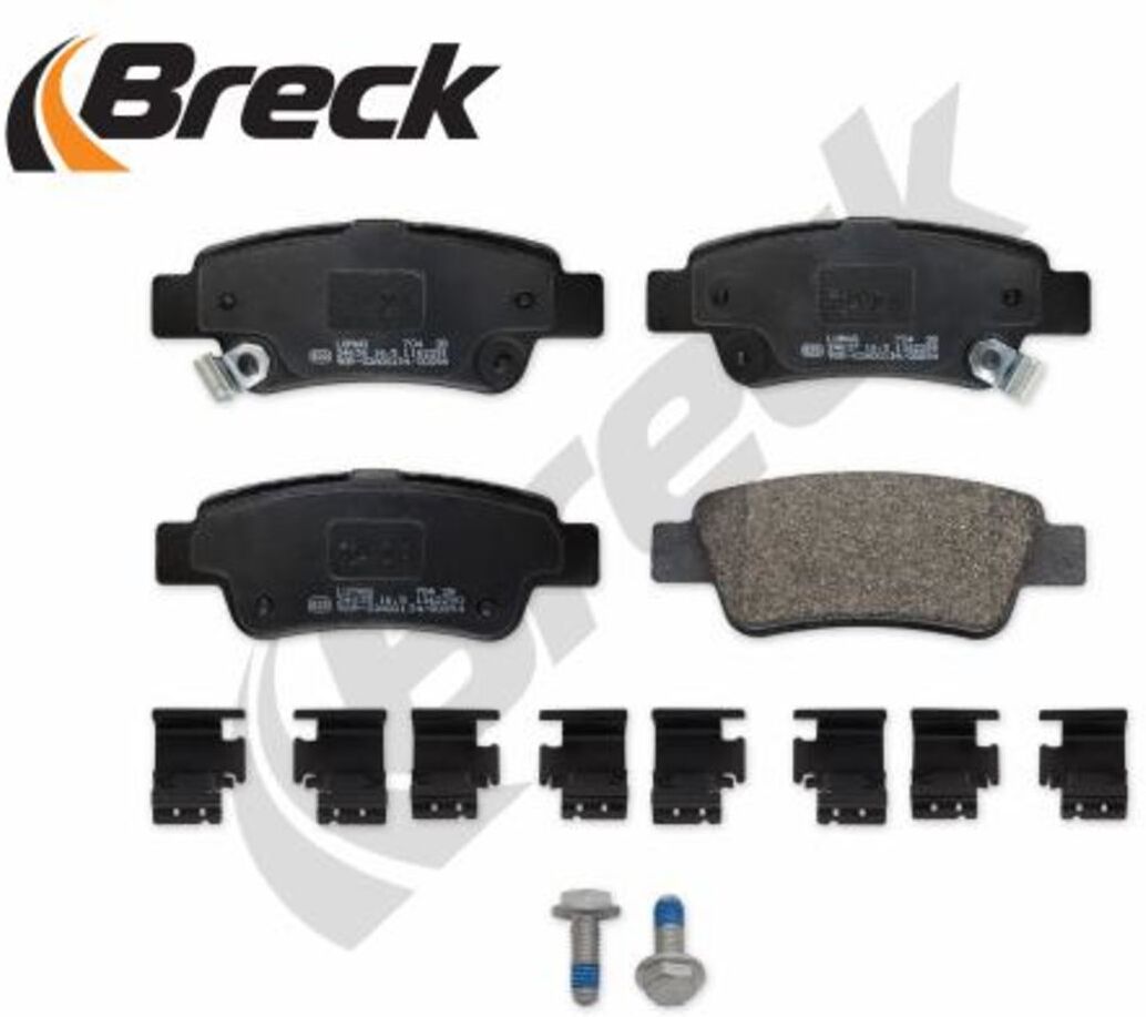 Bremsbelagsatz BRECK 24635 00 704 00, Hinten