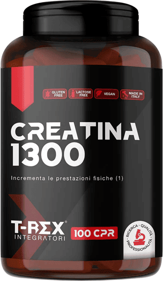 Rex Creatina Integratore Alimentare per Massa Muscolare 100 Compresse