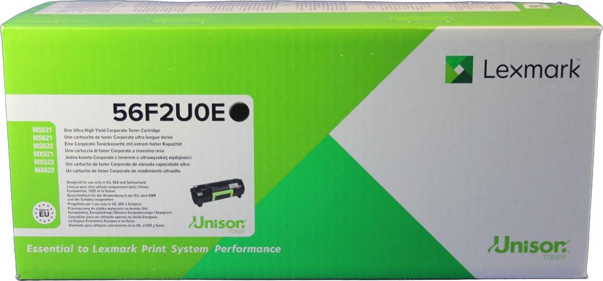 Lexmark 56F2U0E Original Black tonercartridge