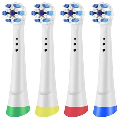 Uplift Essentials Replacement Toothbrush Heads Compatible With IO Electric Toothbrush white 4 Pcs