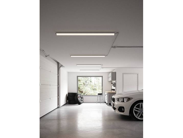 Plafonnier Westport Single 56cm Gris Polycarbonate LED non-remplaçables Module LED