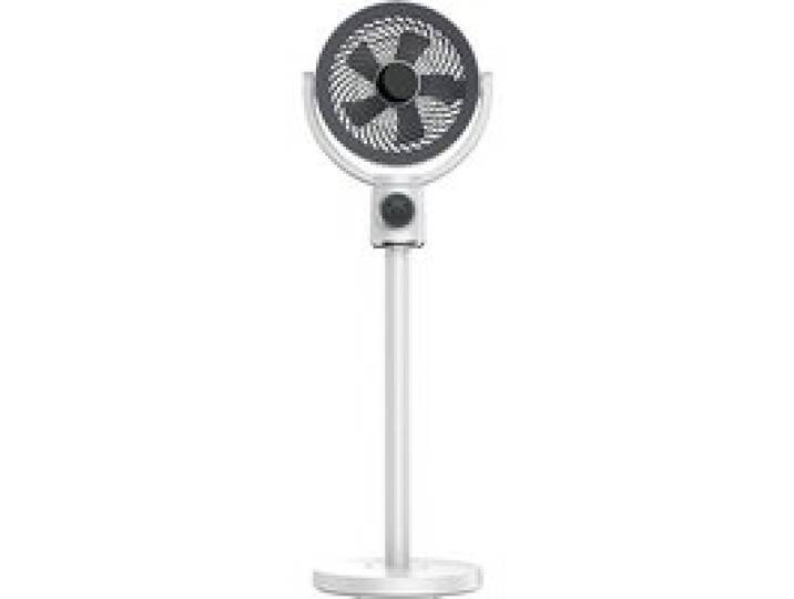 Ventilateur 7 vitesses minuterie hauteur réglable batterie de 4 000 mAh recharge USB refroidissement rapide portable blanc