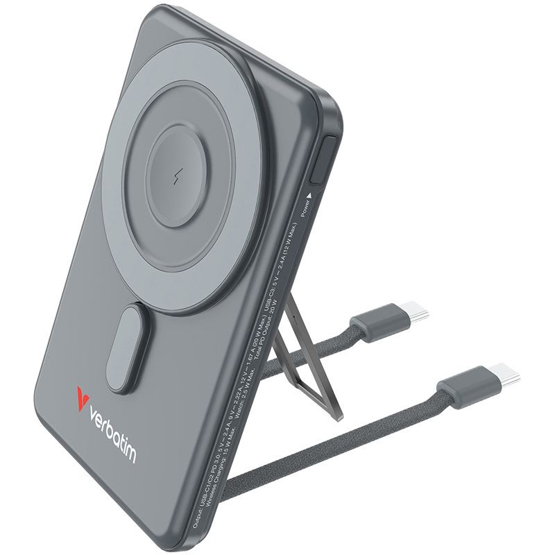 Verbatim Powerbank Charge'n'Go 2C 5.000mAh grau