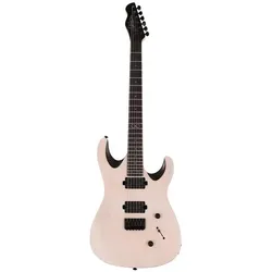 Chapman Guitars ML1 Modern (E-Gitarre, Ahorn mit Satin Finish, Eschenfurnier auf flacher Decke mit Satin Finish, Linde mit Satin Finish, Makassar-Ebenholz-Griffbrett mit gerollten Kanten), Gitarre, Weiss