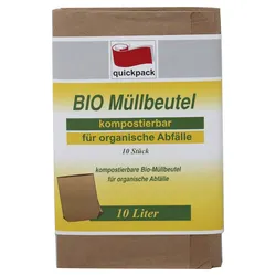 quickpack Biomüllbeutel 10,0 l, braun
