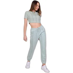 Project X Paris, Damen, Sporthose, jogginghose mit versäuberten kanten, damen (L), Blau