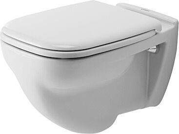 Duravit D-Code WC plat pour les murs match2 2210092000 blanc, HygieneGlaze