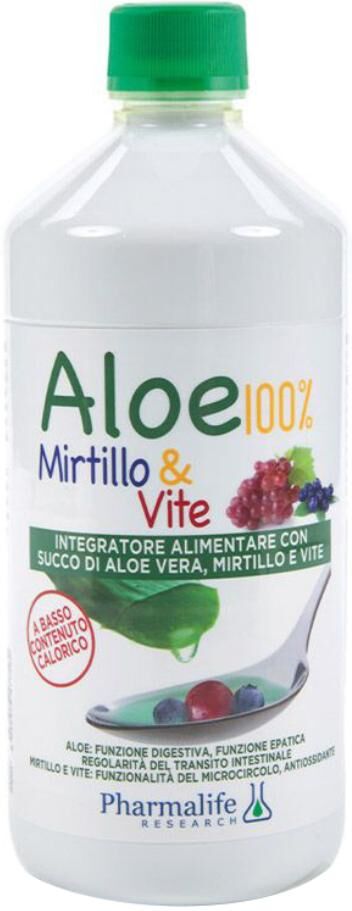 PHARMALIFE RESEARCH Srl ALOE 100% MIRTILLO E VITE 1LT