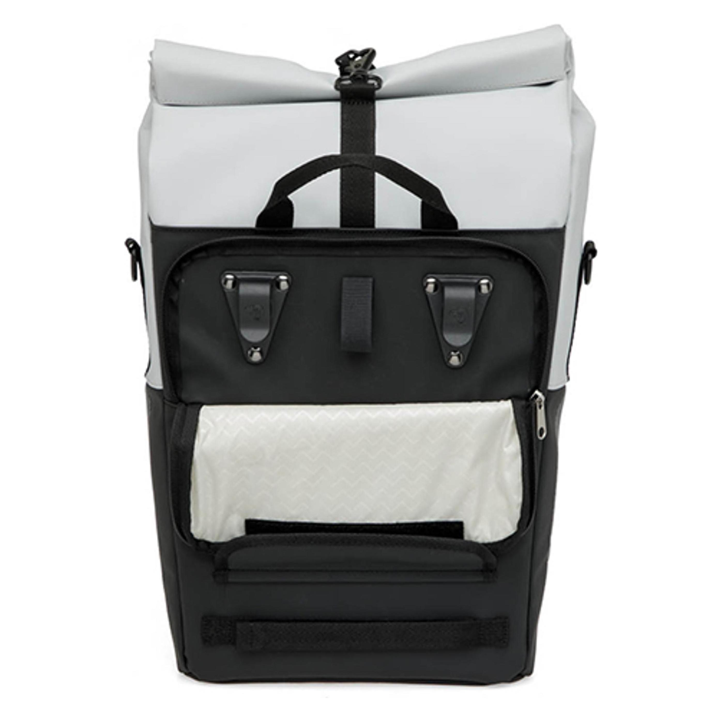 New Looxs Tasche Nyborg Single light grey black (17 l, Gepäckträgertasche) (527779)