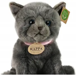 One for Fun Rappa Plüschkatze grau 25 cm / UMWELTFREUNDLICH / ab 0 Monaten (25 cm)
