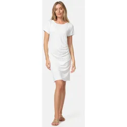PM SELECTED Damen Modisches Longshirt Shirtkleid mit seitlicher Raffung in Einheitsgröße PM41