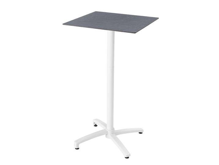 Garten-Hochtisch aus HPL und Aluminium 60x60x108 cm