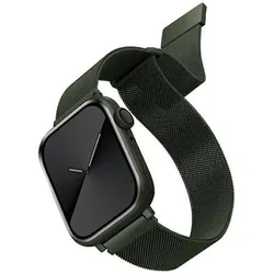 Uniq Unique strap Dante Apple Watch Series 4/5/6/7 (44 mm, Edelstahl, Nerūdijančio plieno, Stainless Steel), Uhrenarmband, Grün