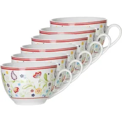 KAFFEETASSEN Shanti bunt 180 ml 6er Set