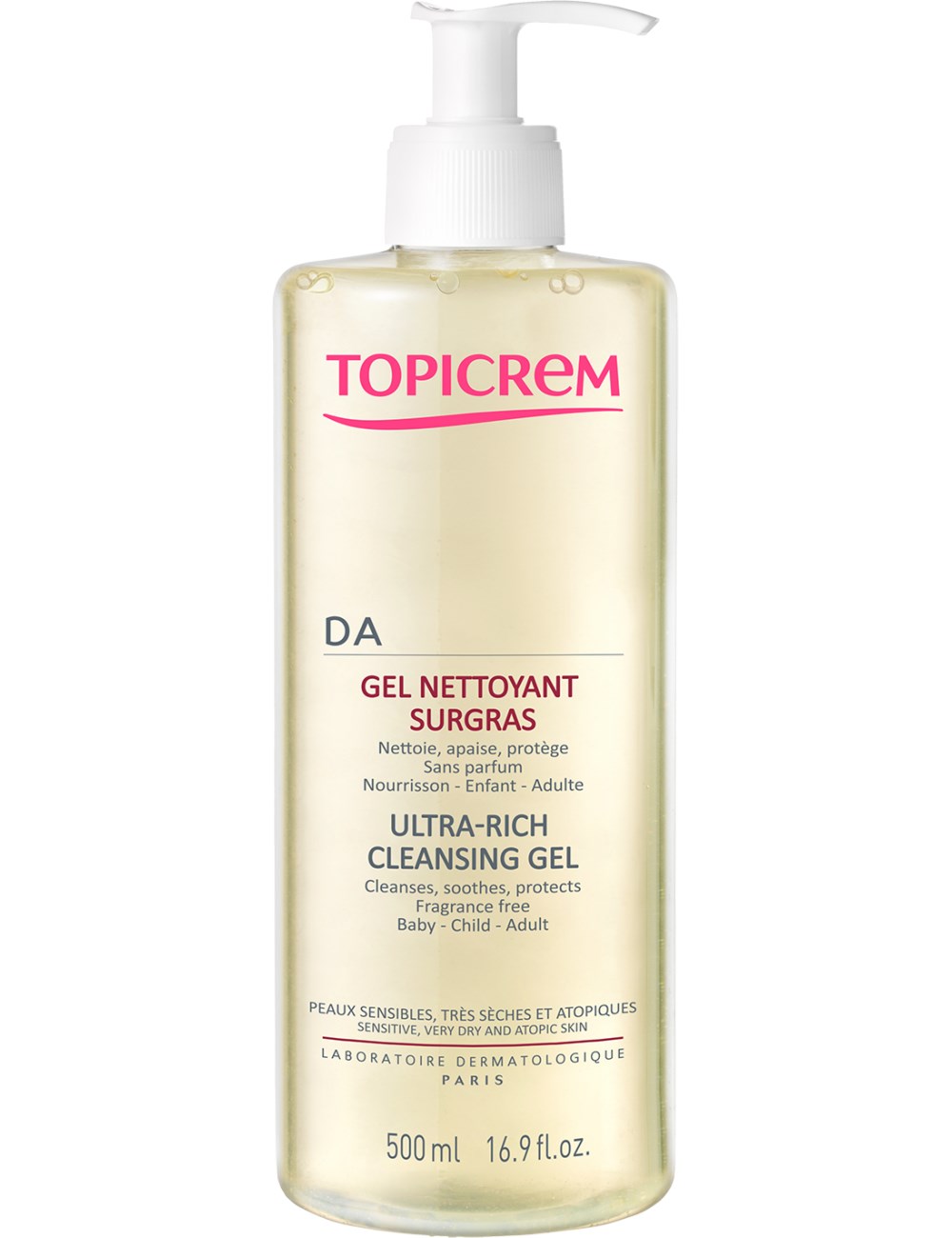 Topicrem Ultra Rich Cleansing Gel 500mL
