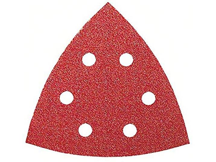 Bosch DIY schuurblad (voor deltaschuurmachine verschillende materialen, 5 stuks, 105 mm) Korrelgrootte 80