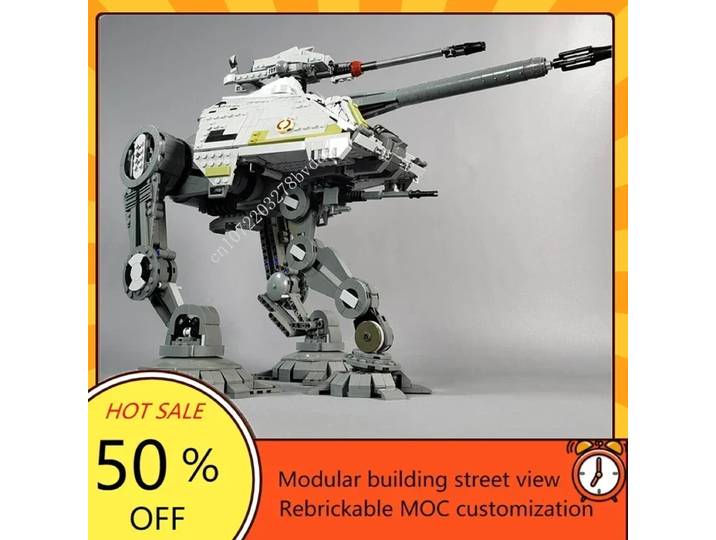 Guerre spatiale militaire AT-AP Walker MOC SpaceShip modèle de combat Puzzle personnalisé Architecture bricolage éducation assemblage modèle jouets cadeaux