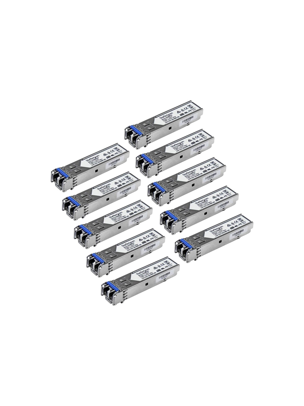 StarTech.com GLCLHSMD10ST Gigabit Fiber SFP Transceiver Module (10-Pack)