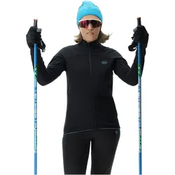 UYN Cross Country Coreshell Skijacke Damen black/black/turquoise L