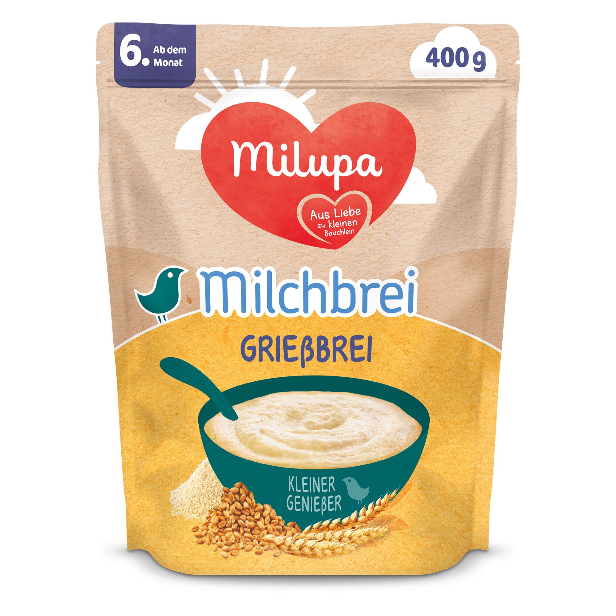 Milupa Kleine Genießer Grießbrei Miluvit mit 400 g Brei