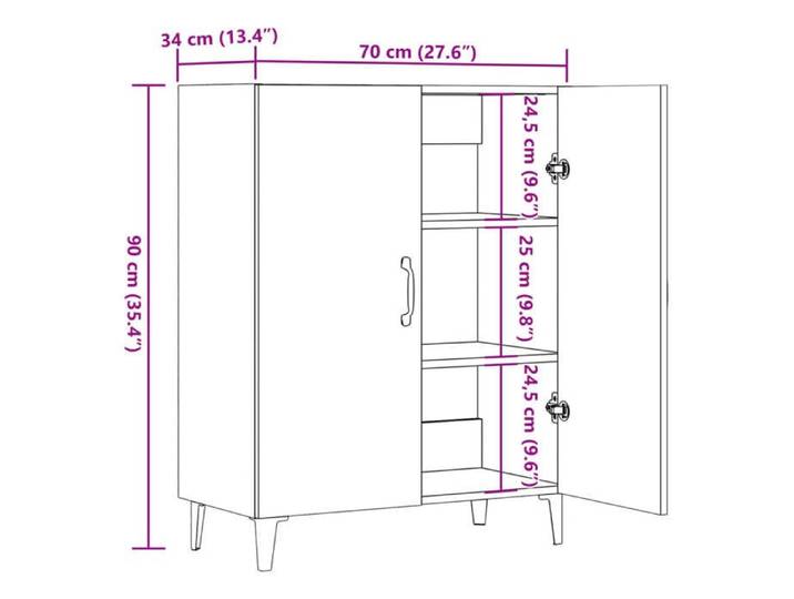 Rangement de cuisine - Buffet vieux bois 70x34x90 cm bois d'ingénierie - Buffet Vaisselier Rangement@873739