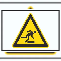 HB-Druck Achtung Hindernisse am Boden Symbol A1 (594x841mm) Schild