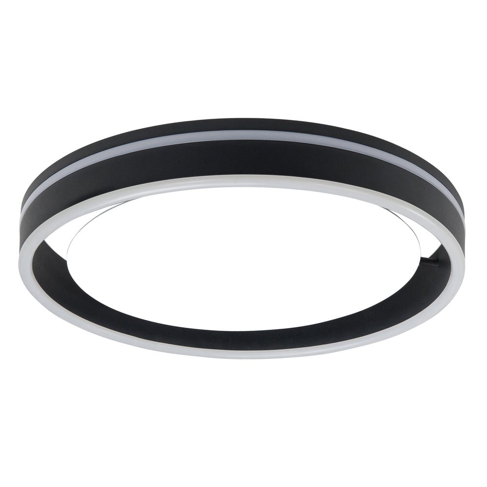 Highlight Zwarte plafondlamp Double round Ø 40cm