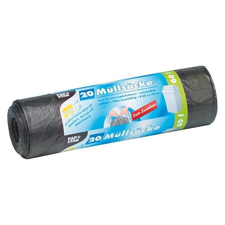 Papstar 14196 Abfallbeutel (e) (20x, 60 l) (14196)