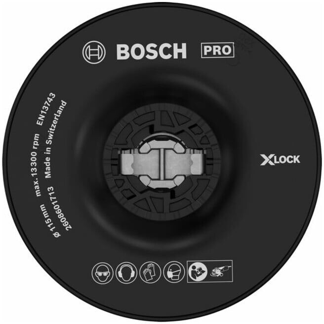 Plateau BOSCH X-LOCK 115 mm dur 13.300 tr/min (2608601713)