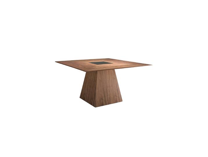 Grosser,quadratischer Design Esstisch „Pintez“ Nussbaum, Schwarz Angel Cerdá