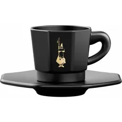 Bialetti, Tasse, Set 4 8- Faces Cups Total Black (4x)