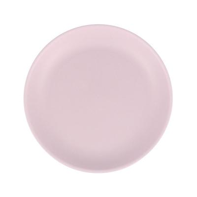 MONOUSO - Wiederverwendbare Plastikteller PP-MF Rosa Ø21cm (12 Stück)