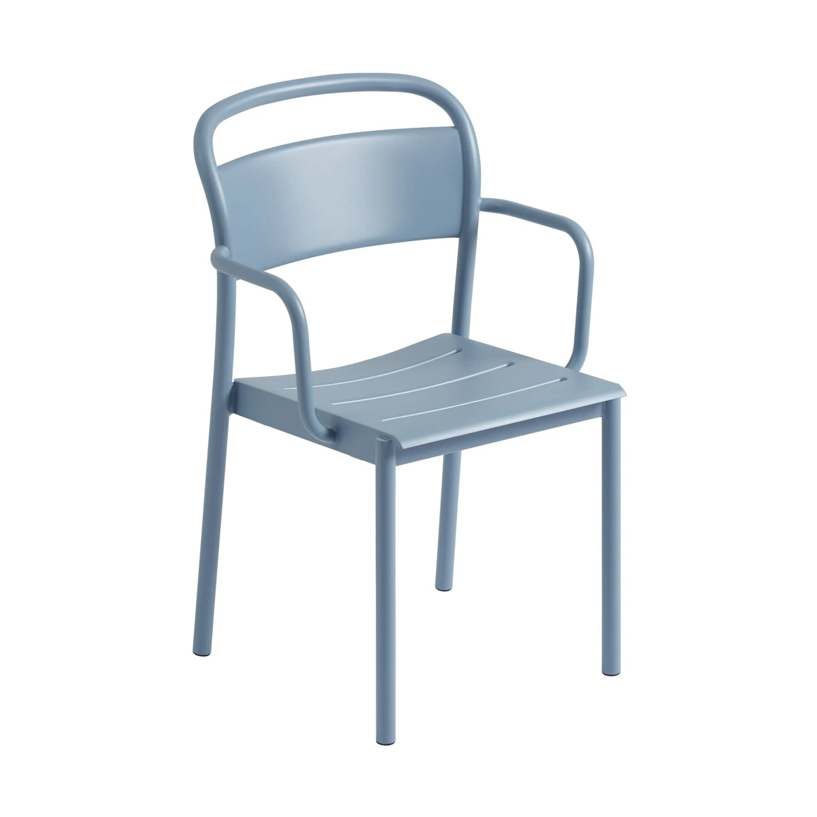 Muuto Linear Steel armstoel Pale blue