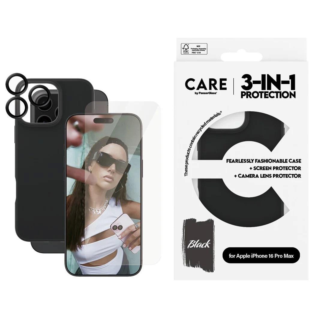 CARE by PanzerGlass Fashion 3-in-1 Set iPhone 16 Pro Max