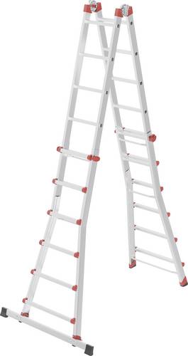 Hailo M80 7524-157 Aluminium Teleskopleiter Arbeitshöhe (max.): 6.75 m Silber 17 kg