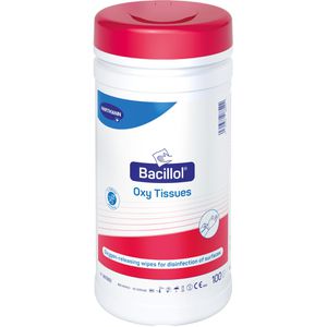 Bacillol Desinfektionstücher Oxy Tissues, 981982, für Flächen, ohne Alkohol, 20x20 cm, 100 Tücher