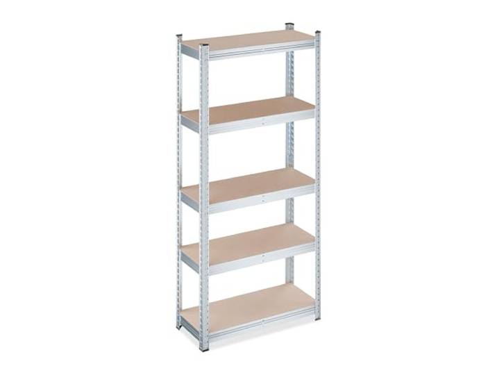 Relaxdays Étagère Garage à Charge Lourde\, HLP: 150x70x30 cm\, 750 kg\, Acier galvanisé\, Rangement Cave\, Naturel/argenté