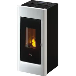Cadel Pelletofen Sweet 7Air Metall Weiß 7 kW Pellet Air Kamin Kaminofen