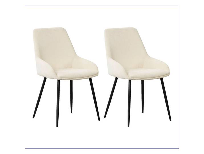 Mid.you Stuhl-Set, Weiß, Creme, 52x86x44 cm, Esszimmer, Stühle, Esszimmerstühle, Esszimmerstühle-Set