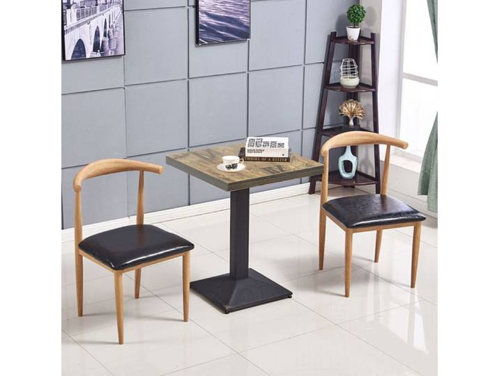 OHMG-Table Carrée À Un Seul Pied-Il Peut Supporter Un Poids De 120 Kg-Pour Bars Salles À Manger-60*60*75cm -Style Européen