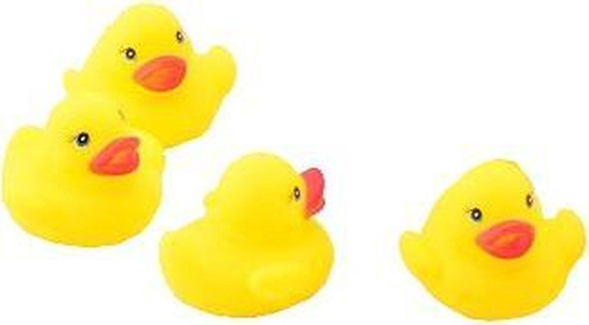 Johntoy Happy World 22196 Badeendjes - Set van 8 - 6 cm