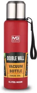 Multicon Wholesale Hub Large Capacity Vacuum Flask, Insulated Tumbler With Rope, Stainless Steel Thermos Bottle For Tea, Drinks red