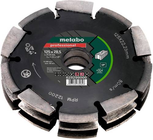 Metabo 628299000 Nutfräser Hartmetall Länge 175mm Produktabmessung, Ø 125mm 1 Stück