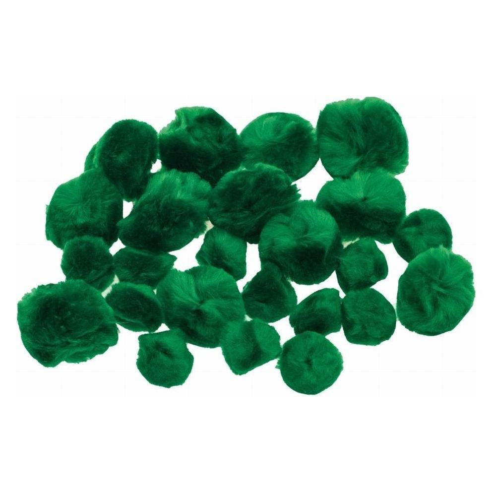 Brewis Grüne flauschige Pompons, 24 Stück (47603612)