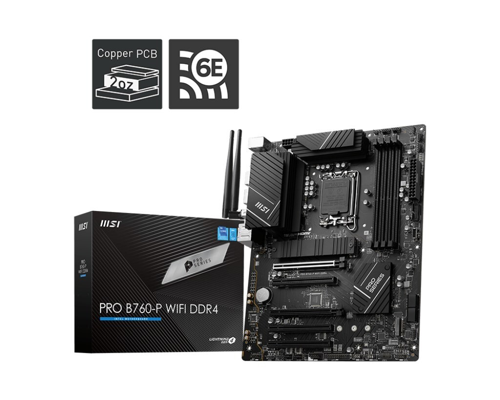 MSI PRO B760-P WIFI DDR4 Motherboard