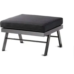 Sieger Auckland Hocker-Loungetisch eisengrau- inkl. Polster grau 72x72x47cm