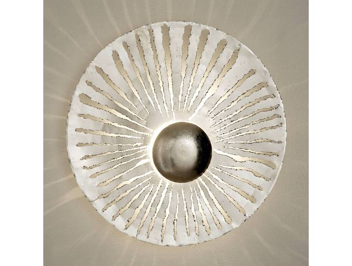 Holländer Designer Wandlampe PIETRO, alu / grau / zink, für Wohn- / Esszimmer, Metall, Design, Wandleuchte, Wandlampe Innen
