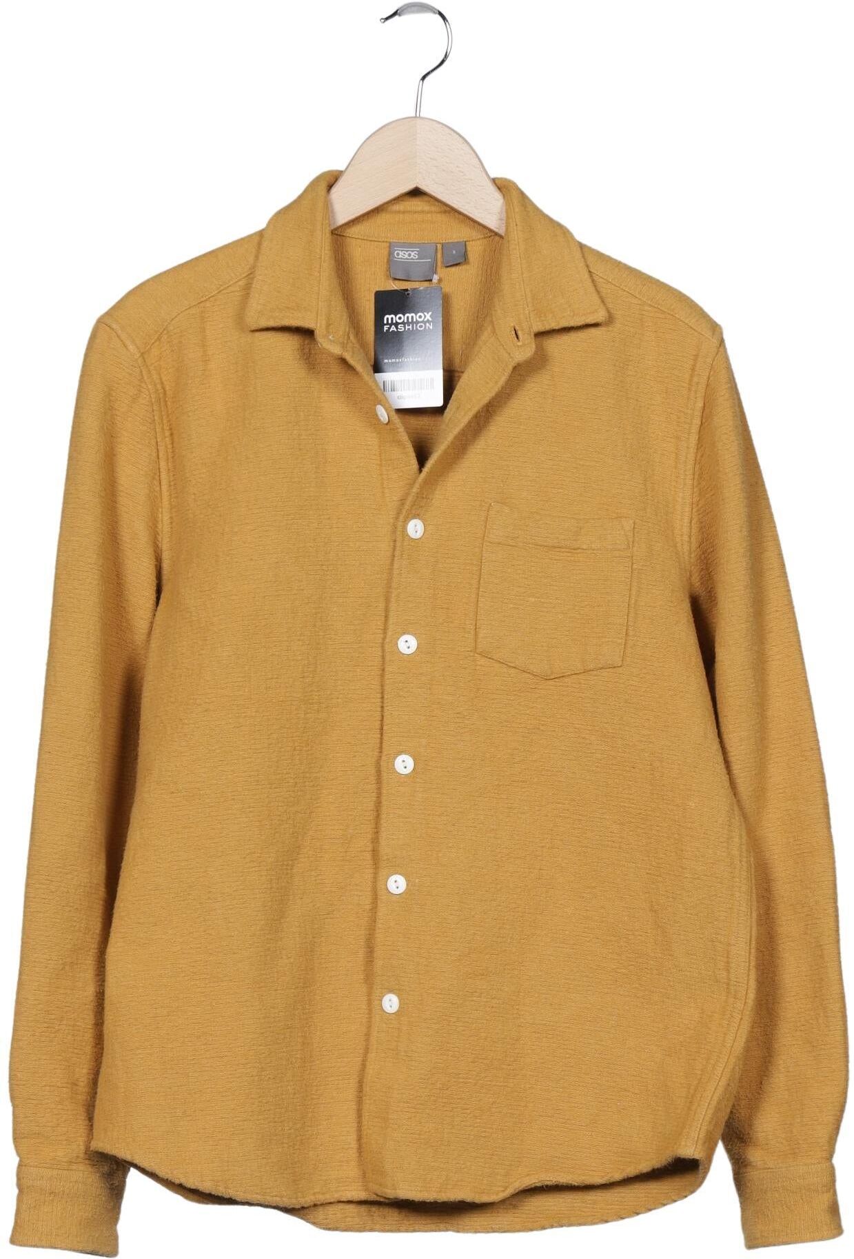 asos Herren Hemd, Gelb, Gr. S, Baumwolle - Second Hand