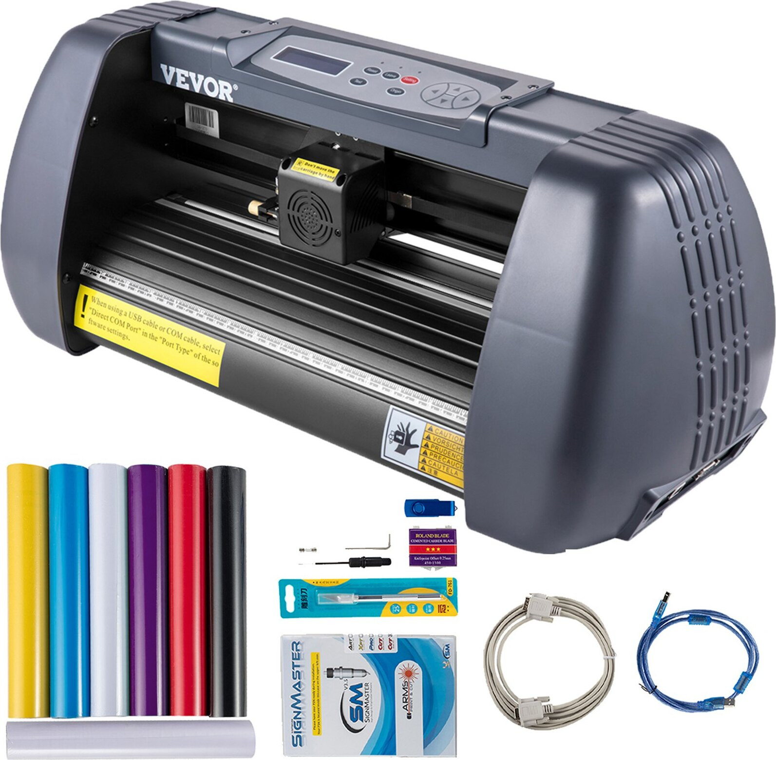 Topdeal Vinyl snijplotter 375 mm met papierinvoer voor vinyl, folie en scrapbookingpapier